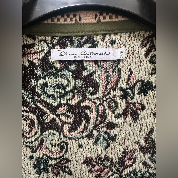 Diana Coatsworth Upcycled Tapestry Duster Jacket size 2x/3x - Picture 12 of 16